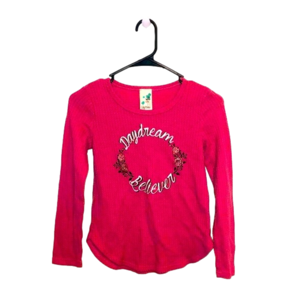 LILY BLEU Mauve Pink Long Sleeve Floral Shirt